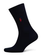 Pony Flat-Knit Trouser Socks Underwear Socks Regular Socks Blue Polo R...