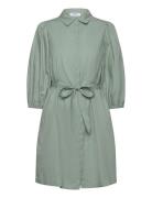 Mschcedrica Abiella 3/4 Shirt Dress Kort Klänning Green MSCH Copenhage...