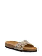 Women Slides Platta Sandaler Beige Tamaris