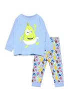 Nmnnash Babblarna Ls Nightset Bfu Pyjamas Set Blue Name It