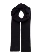 Knitted Logo Scarf Accessories Scarves Winter Scarves Black Superdry
