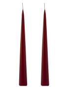 Kunstindustrien Hand Dipped Decoration Candles, 2 Pack Röd