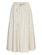 Bristolll Midi Skirt Knälång Kjol Cream Lollys Laundry