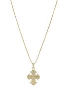 Dagmar Recycled Pendant Necklace Gold-Plated Accessories Jewellery Nec...
