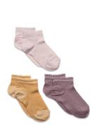 Petra Sneaker Socks - 3-Pack Sockor Strumpor Multi/patterned Mp Denmar...