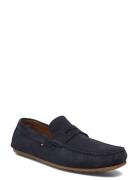 Casual Hilfiger Suede Driver Loafers Låga Skor Navy Tommy Hilfiger