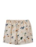 Duke Printed Board Shorts Badshorts Cream Liewood