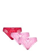 3-Pack Brasilian Lingerie Panties Brazilian Panties Pink Hunkemöller