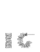 Rey Creoles Steel Accessories Jewellery Earrings Hoops Silver Edblad
