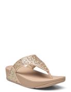 Lulu Glitter Toe-Thongs Platta Sandaler Gold FitFlop