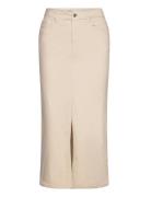 Vmwild Lucky Hr 7/8 Clr Skirt Lcs Knälång Kjol Cream Vero Moda