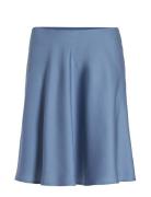 Viellette Hw Short Skirt Kort Kjol Blue Vila