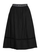 Esluna Midi Skirt - Gots Knälång Kjol Black Esme Studios