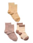 Dagmar Socks - 3-Pack Sockor Strumpor Multi/patterned Mp Denmark