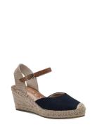 Women Sling Sko Wedge Navy Tamaris