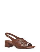 Women Sandals Sandal Med Klack Brown Tamaris