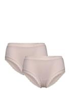 Organic Hipster 2-Pack Night & Underwear Underwear Panties Pink Rosemu...