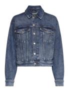 C_Trucker Jacket Jeansjacka Denimjacka Blue BOSS