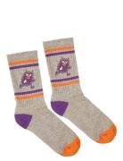 Sporty Moomin Socks Sockor Strumpor Grey Martinex