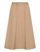 Lightweight Chino Skirt Knälång Kjol Beige GANT