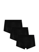 3-Pack Women Bamboo Shorts Brief Trosa Brief Tanga Black URBAN QUEST