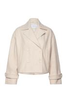 Sophie Short Wool Blend Coat Ulljacka Jacka Beige Bubbleroom