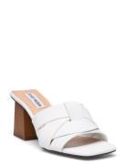 Amsterdam Sandal Sandal Med Klack White Steve Madden