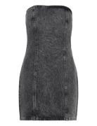 Rhinest Denim Dress Kort Klänning Grey ROTATE Birger Christensen