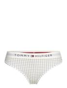 Thong Print Stringtrosa Underkläder Cream Tommy Hilfiger