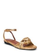 Aliza 10 Platta Sandaler Gold Anonymous Copenhagen