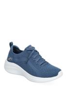 Womens Ultra Flex 3.0 - Big Plan Låga Sneakers Navy Skechers