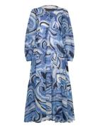 Helene Dress Maxiklänning Festklänning Blue Andiata