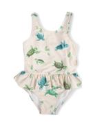 Eva – Swimsuit 3-4 Years – First Swim Baddräkt Badkläder Beige Filibab...