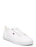 Vulc Canvas Sneaker Låga Sneakers White Tommy Hilfiger