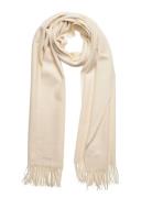 Wool Woven Scarf Accessories Scarves Winter Scarves Cream GANT