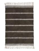 Rug, Chen, Dark Brown Home Textiles Rugs & Carpets Hallway Runners Bro...