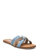 Edriah Sandal Platta Sandaler Blue Steve Madden