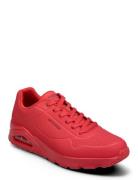Mens Uno - Stand On Air Låga Sneakers Red Skechers