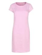 Klara Linen Dress Kort Klänning Pink Newhouse