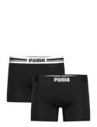 Puma Men Everyday Placed Logo Boxer Boxerkalsonger Black PUMA