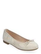 Biamadison Ballerina Suede Ballerinaskor Ballerinas White Bianco