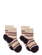 2 Pack Two T Striped Socks Sockor Strumpor Multi/patterned FUB