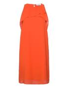 Dresses Light Woven Kort Klänning Orange Esprit Casual