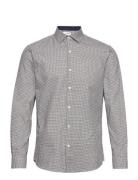 Slhslimnew-Mark Shirt Ls B Noos Tops Shirts Casual Grey Selected Homme