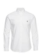 Slim Fit Garment-Dyed Oxford Shirt Tops Shirts Casual White Polo Ralph...