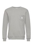 Makia Square Pocket Sweatshirt Grå