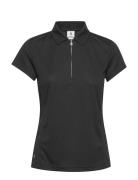 Macy Cap/S Polo Shirt Sport T-shirts & Tops Polos Black Daily Sports