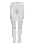 Onlblush Life Mid Sk Raw Ank Rea0730 Bottoms Jeans Skinny White ONLY