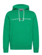 Tommy Logo Hoody Tops Sweat-shirts & Hoodies Hoodies Green Tommy Hilfi...
