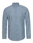 Custom Fit Chambray Shirt Tops Shirts Casual Blue Polo Ralph Lauren